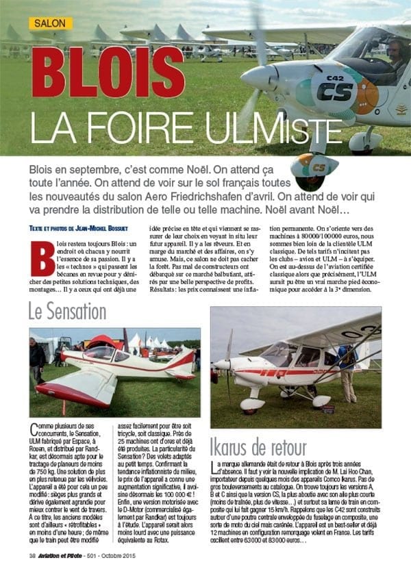 Aviation et Pilote 501 Blois